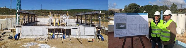 Avanzan las obras en la Estación de Tratamiento de Agua Potable de Sierra Boyera
