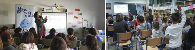 Cerca de 450 escolares participan en los talleres sobre uso responsable del agua