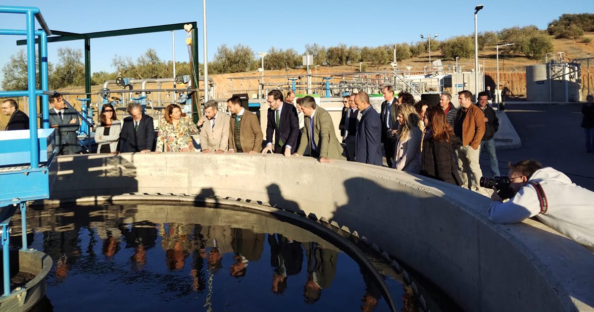 La Diputación de Córdoba recepciona la obra realizada en la EDAR de Palenciana