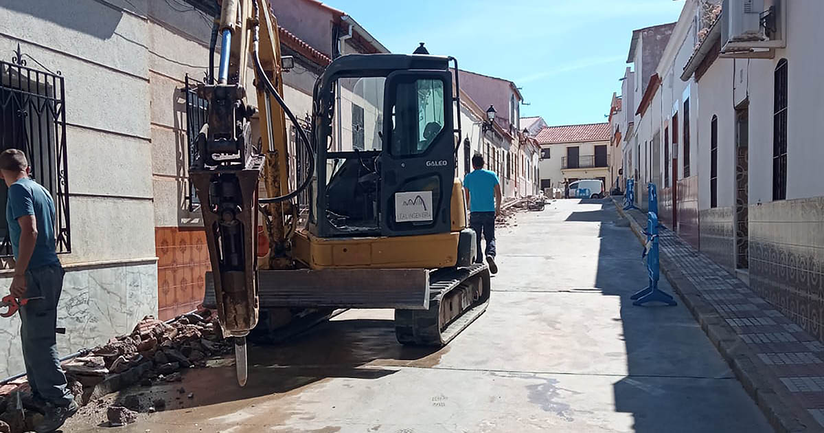 Emproacsa inicia las obras de la red de abastecimiento de la calle San José de Peñarroya-Pueblonuevo